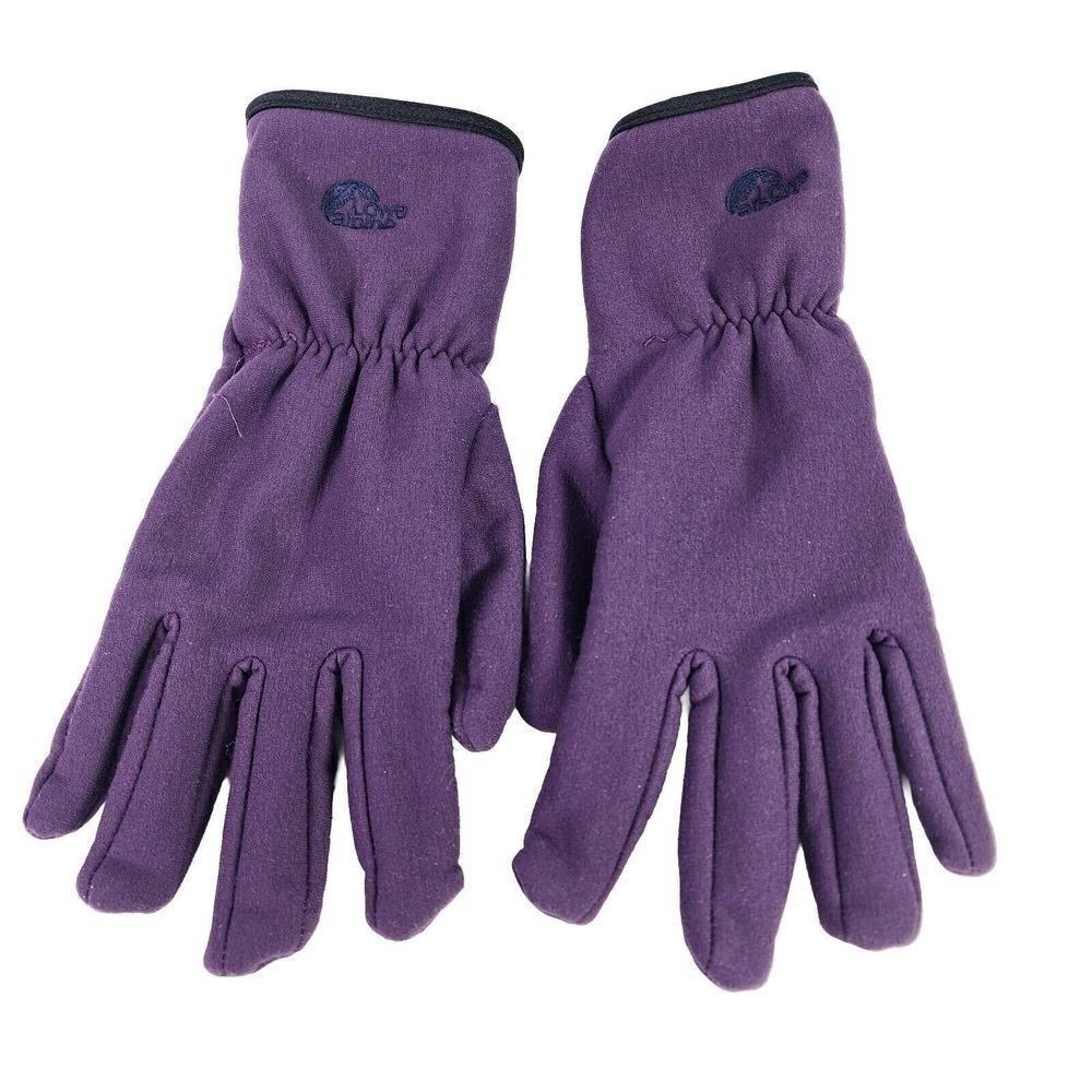 Lowe Alpine Ski Snowboard Gloves Purple Size L/XL Fleece Softshell Glove